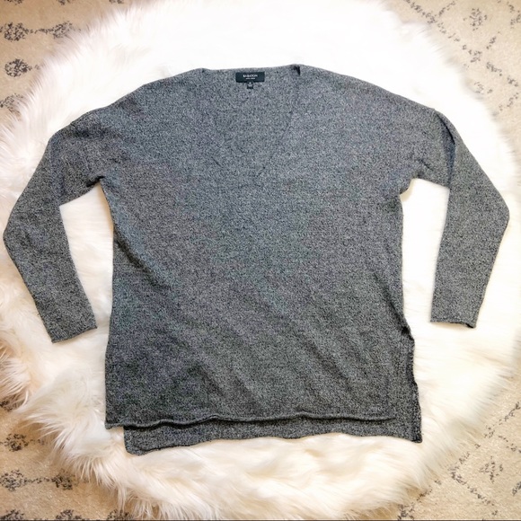 Aritzia Babaton Erin V-Neck Tunic Grey Heather XS - Picture 2 of 8